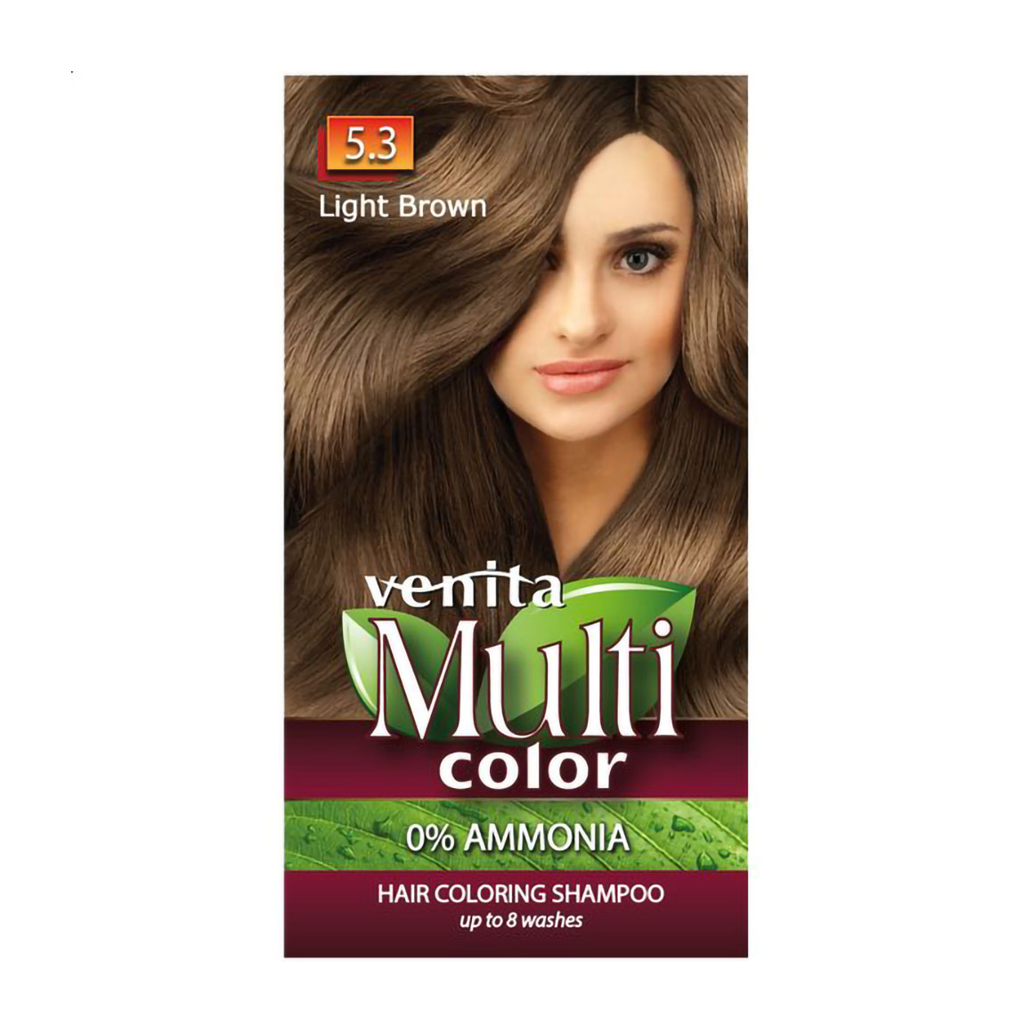 Відтінковий шампунь для волосся Venita Multi Color Hair Coloring Shampoo 5.3 Light Brown, 40 г